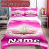 3pcs Duvet Cover Set (1*Duvet Cover + 2*Pillowcase, Without Core), Custom Name Alpha Kappa Alpha Pattern Bedding Set, Home Bedroom Decor Gift