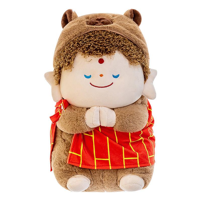 Capybara Plush Doll Buddha Style Funny Pillow For Relaxing Car And Comfort Home
