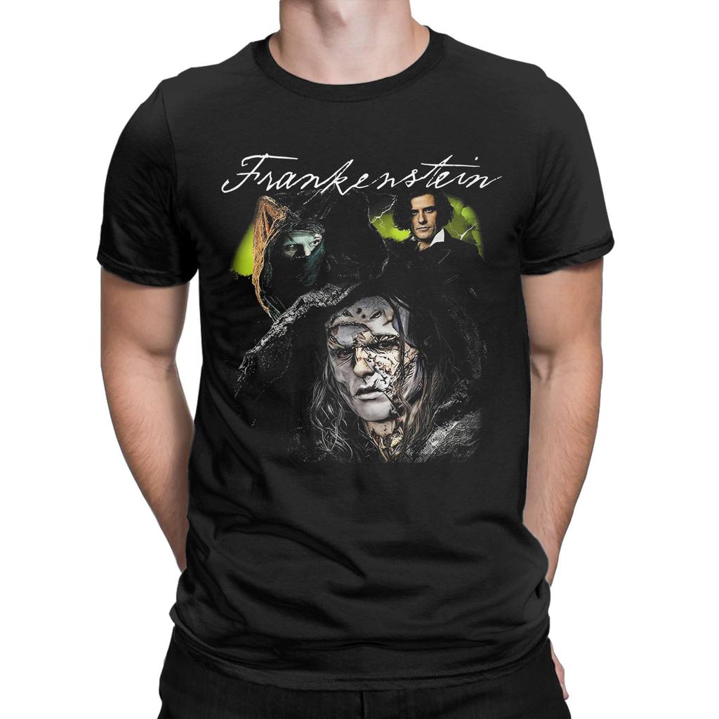 Frankenstein Movie 2025 Printed T Shirt Men Women  Pure Cotton  Tee Shirt Clothing