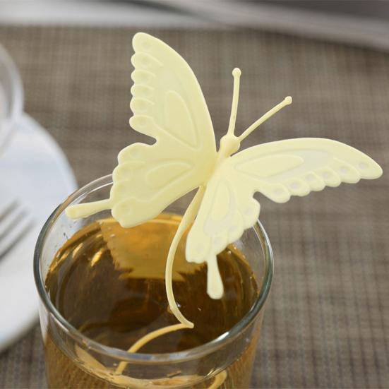 Silicone Butterfly Strainer Tea Shaped Tea Infuser for Filter Gift Tea Lover