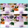 Adorable Purple Lavender Doll Plush Gnome Unique Decoration For Mother's Day Festivities