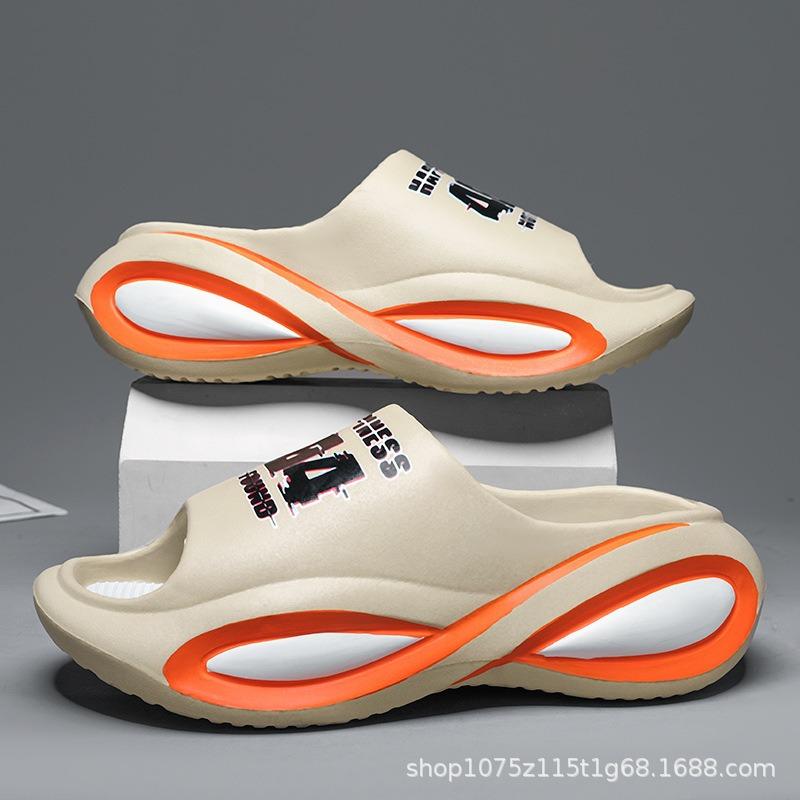 

Летние новые нескользящие и дезодорирующие домашние можно носить износостойкие пляжные шлепанцы на один палец повседневные уличные спортивные тапочки 44-45 хаки