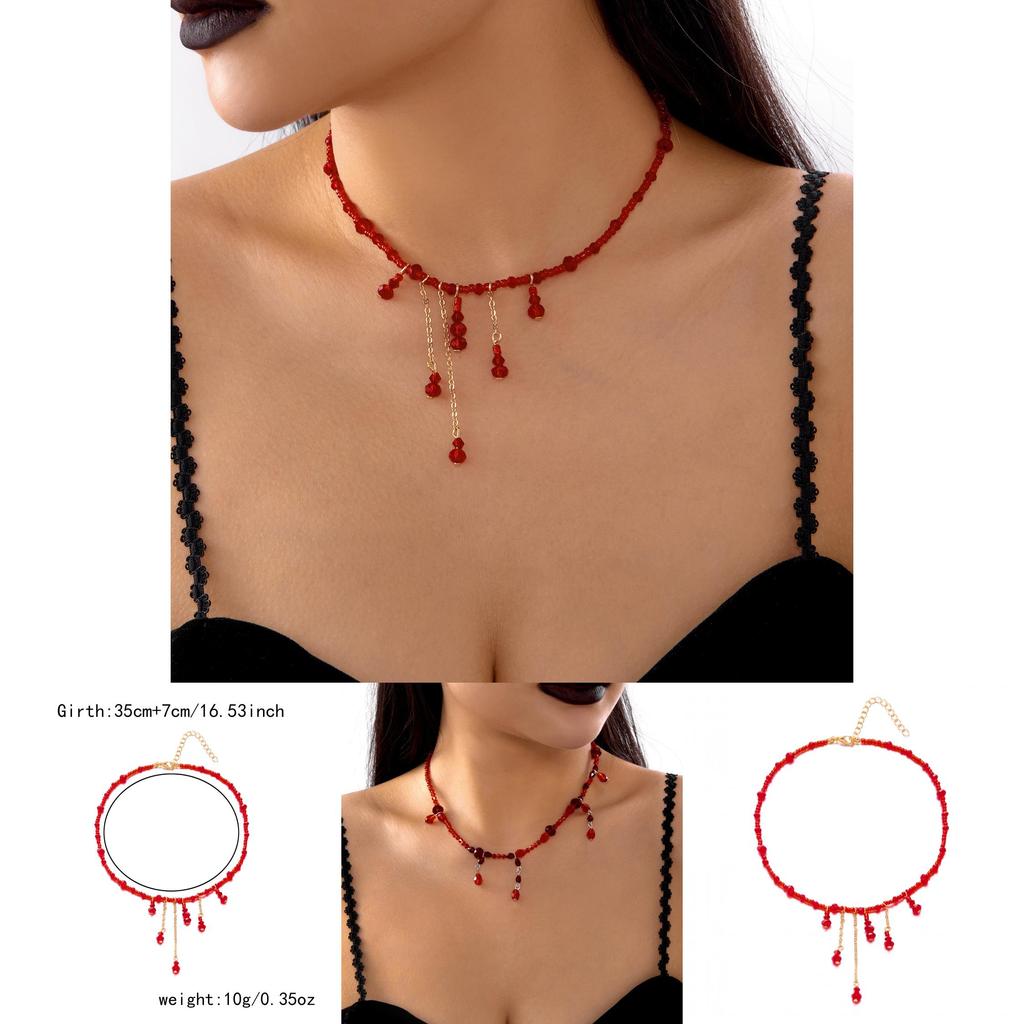 Vintage Style Crystal Drop Necklace For Women With Handcrafted Geometric Design