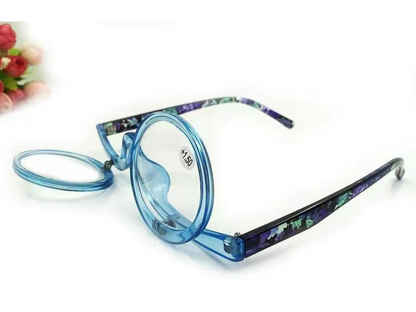 Women's Fashion Flip-Up Magnifying Makeup & Reading Glasses - Rotating Design