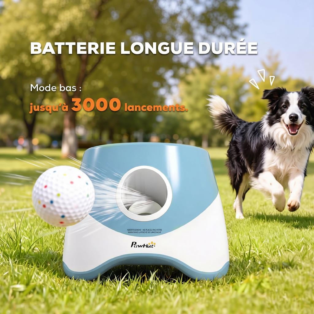Automatic Ball Launcher for Small and Medium Dogs, Blue