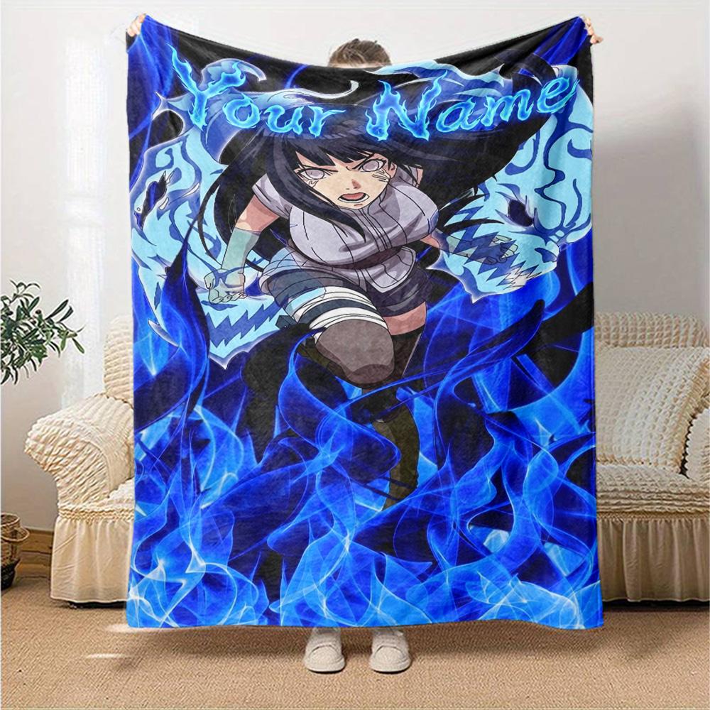 Naruto Character Customize Your Name Blanket Cozy Personalized Blanket Warmthful Decor Suitable for Bed Bedding Chair Office Ideal for All Seasons