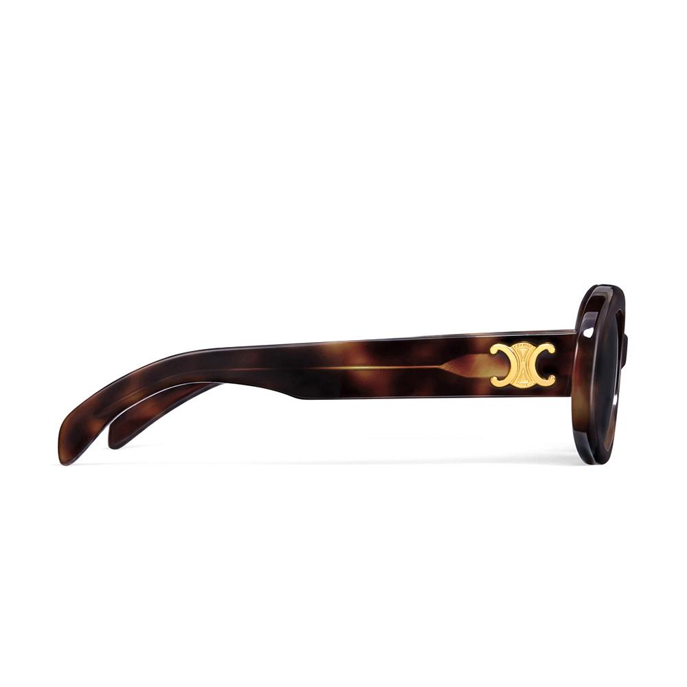 Celine Triomphe Logo Oval Sunglasses Women Sunglasses 40194U