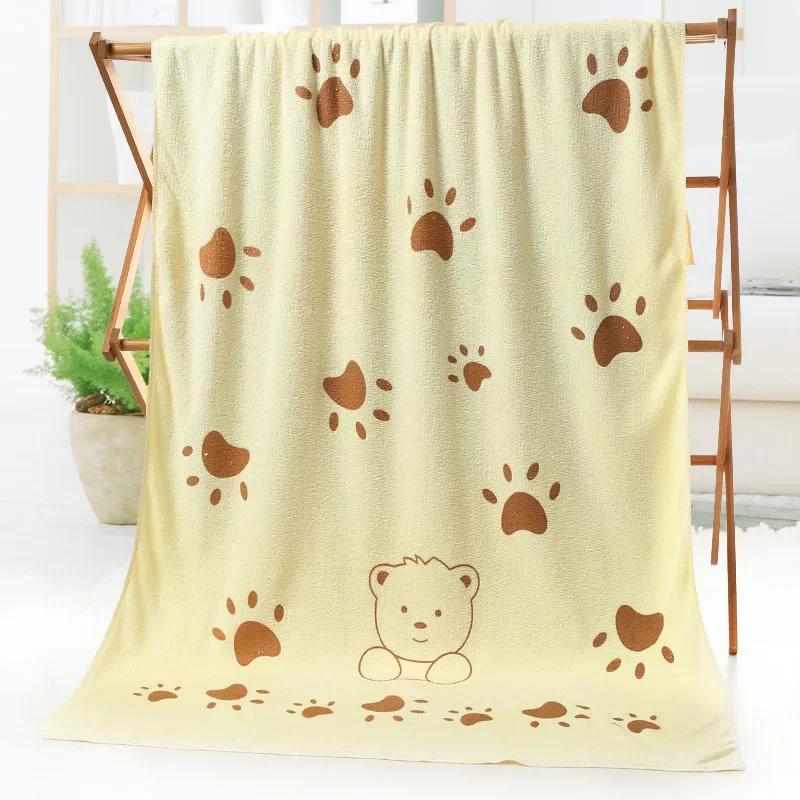 70*140cm Rabbit Microfiber Bath Towel Cute Large Soft Baby Kids Boys Girls Women Towels Beach Swimming Absorbent Wrap Quick Dry