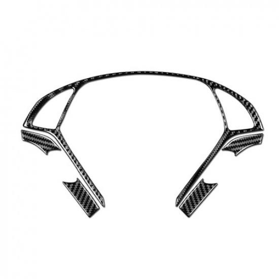 Carbon Fiber Steering Wheel Cover Frame Trim Fit For Infiniti G37 G35 08-2013
