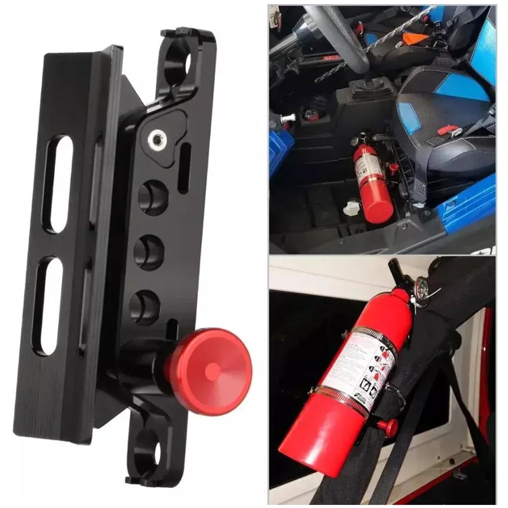 Car Fire Extinguisher Stand For Jeep Wrangler Sport/ Unlimited/ JK Adjustable Fire Extinguisher Holder Fixed Bracket Accessories