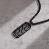 Vnox Piccoli Ciondoli Medagliette Militari Collane per Uomo Ragazzi, Acciaio Inossidabile Colore Nero Argento Medaglietta Militare con Catena a Scatola Regalo per Lui