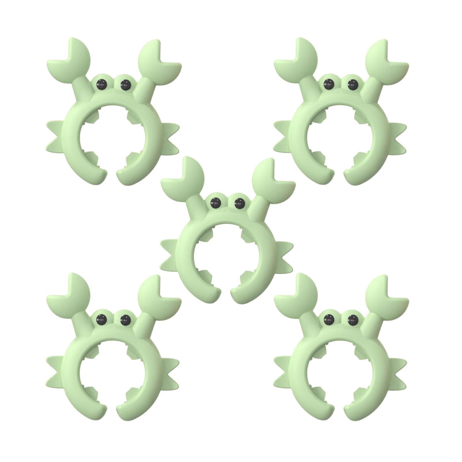 

Набор из 5 разноцветных силиконовых подставок для ложек, термостойкая кухонная подставка для лопаток, многоцелевые органайзеры для кухонных принадлежностей зелёный