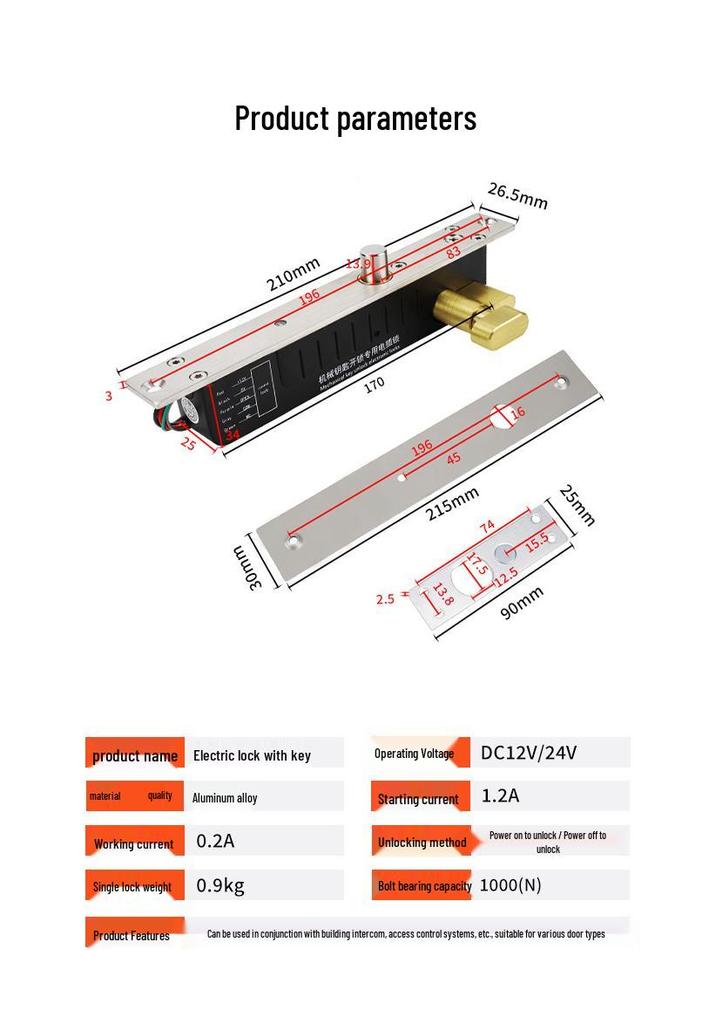 Custom Logo Electric Plug Lock for Doors: Cabinet, Shopping Mall, Residential, Metal, Wooden, and Prison Electric Control Locks