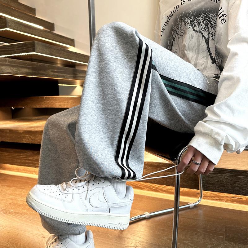 2026 New Casual Pants Loose Long Pants Straight-Leg Pants Men's Versatile Sports Pants