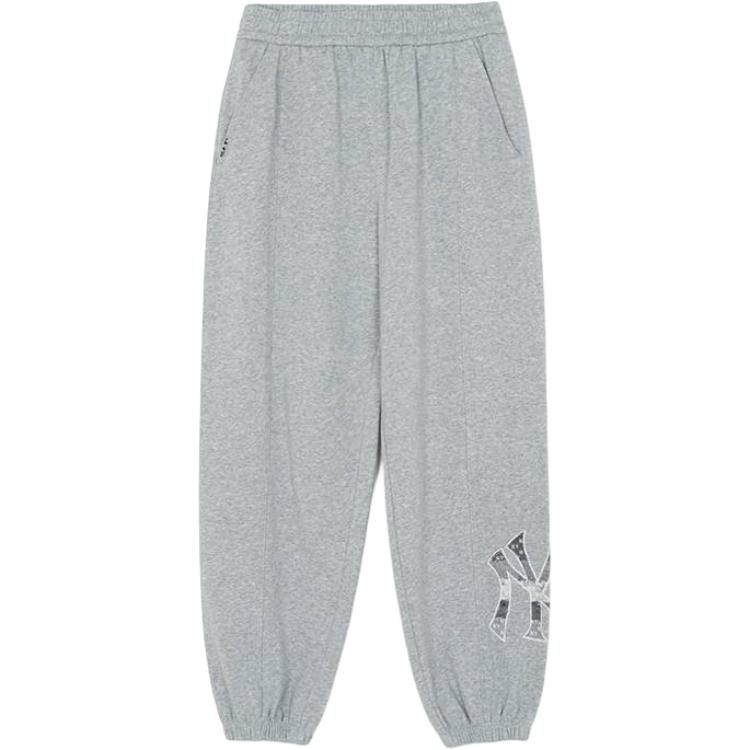 MLB Casual Pants Unisex New York Yankees/Heather Gray Moderate Cuffed Pants 3APTM0161-50MGS M