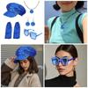70s Disco Accessories Halloween Disco Costume Jewelry Sequins Caps Earrings Sunglasses Leg Warmers for Women Girls