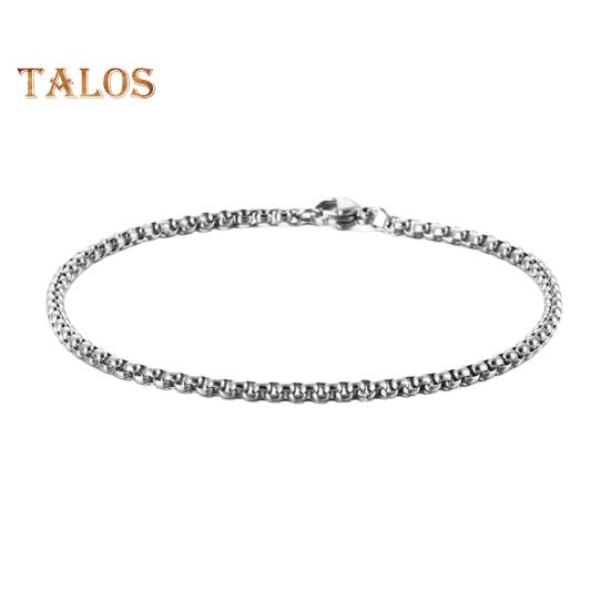 

Мужской браслет с толстой полой цепочкой и карабином, однотонная полированная нержавеющая сталь, витая цепочка в стиле панк для уличных клубных вечеринок L