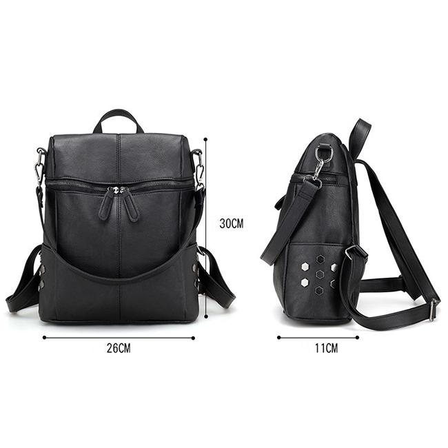 PU Leather Women Backpack Cute Bow School Bags For Teenage Girls Backpacks Fashion Chains Shoulder Bag Purse Sac A Dos