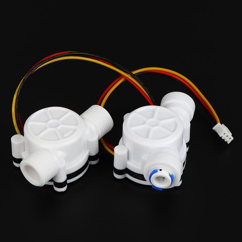 White Pe Flow Sensor Series Digital Liquid Flow Sensor Yf S401 S402 G3/4 G1/2 Hall Effect Inline Meter For Ro Machine