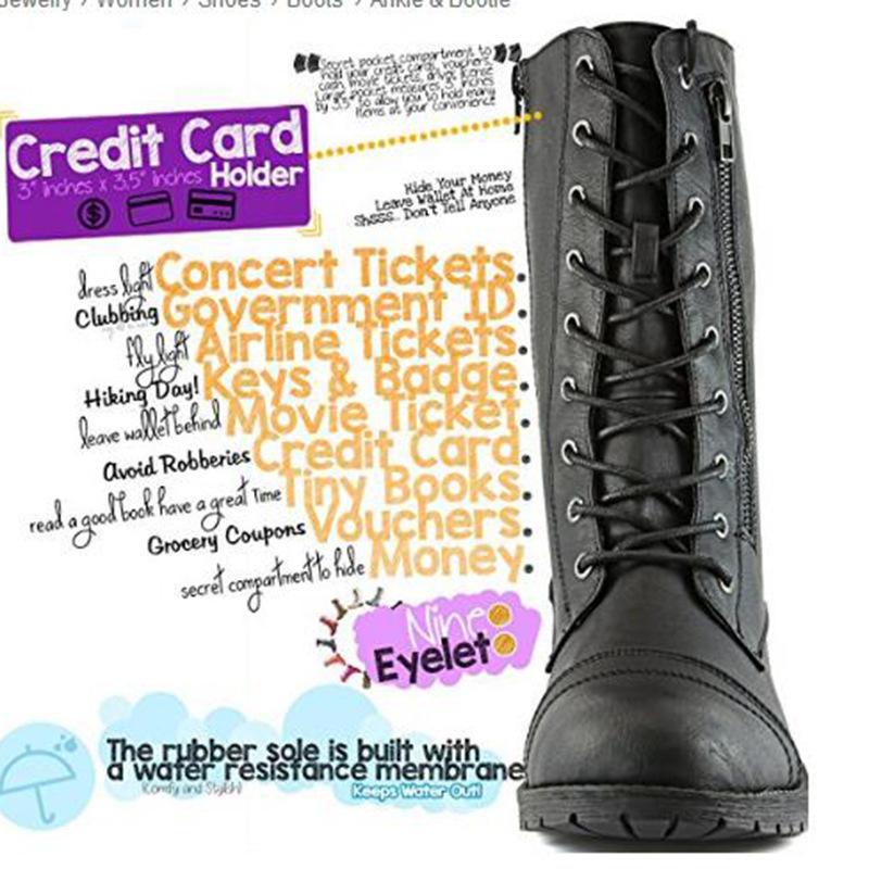 Autumn and Winter New Square Heel Low Heel Side Zipper Large Size Knight Boots