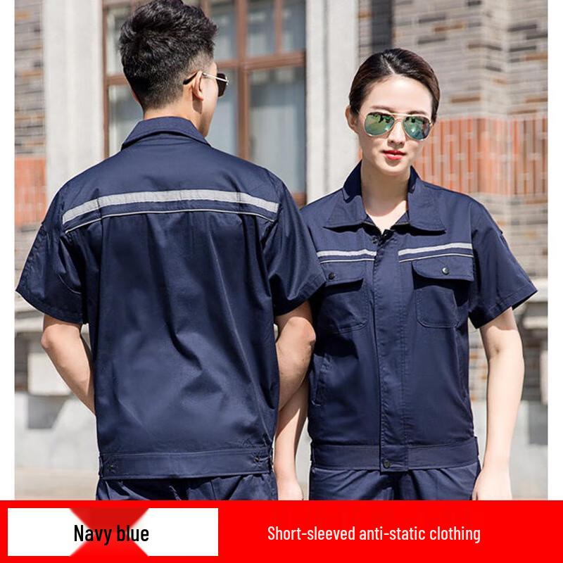 Miling Summer Anti-static Short-Sleeve Workwear Set Standard