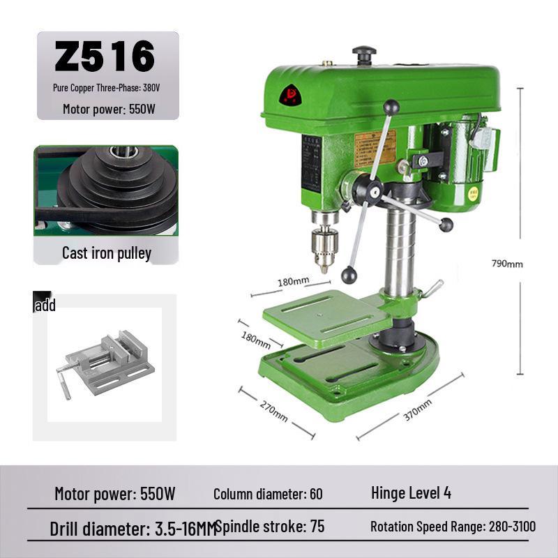 Deke Z516BC 16mm High Power 750W Bench Drill Press & Mill Machine