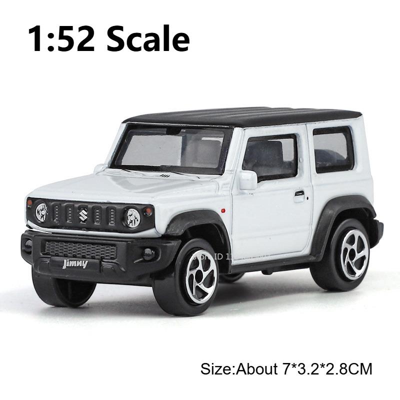 SCCF4 1:52 Suzuki Jimny Model Toy Cars Alloy Diecast Miniature Vehicles Slide Forward Exquisite Interior Shock Absorption Kids Gifts