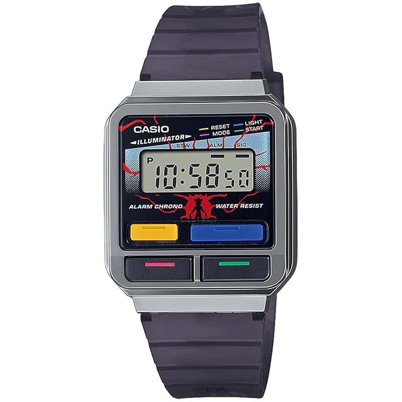 

[Casio] часы стандарт [] очень странные дела коллаборация модель A120WEST-1AJR унисекс черный скелетон