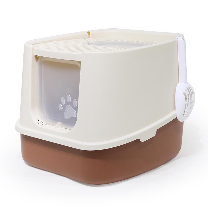 

Закрытый лоток для кошачьего туалета увеличенного размера, с защитой от брызг, с верхним входом и выходом, с защитой от выноса, с дезодорантом. Fully Enclosed