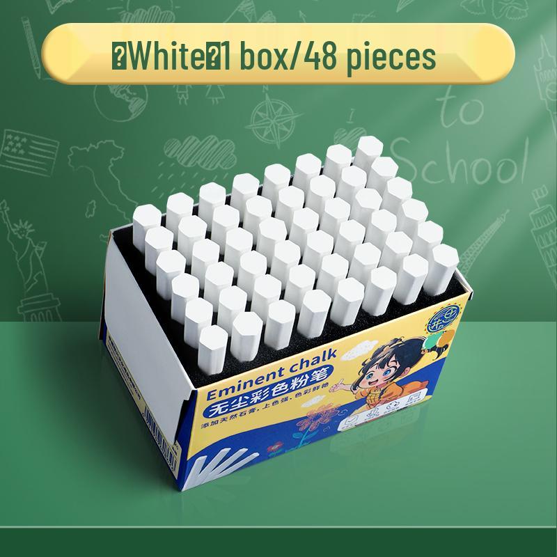 Dust-Free Bright Color Chalk for Kids - Keeps Hands Clean, Ideal for Teachers and Home Use.