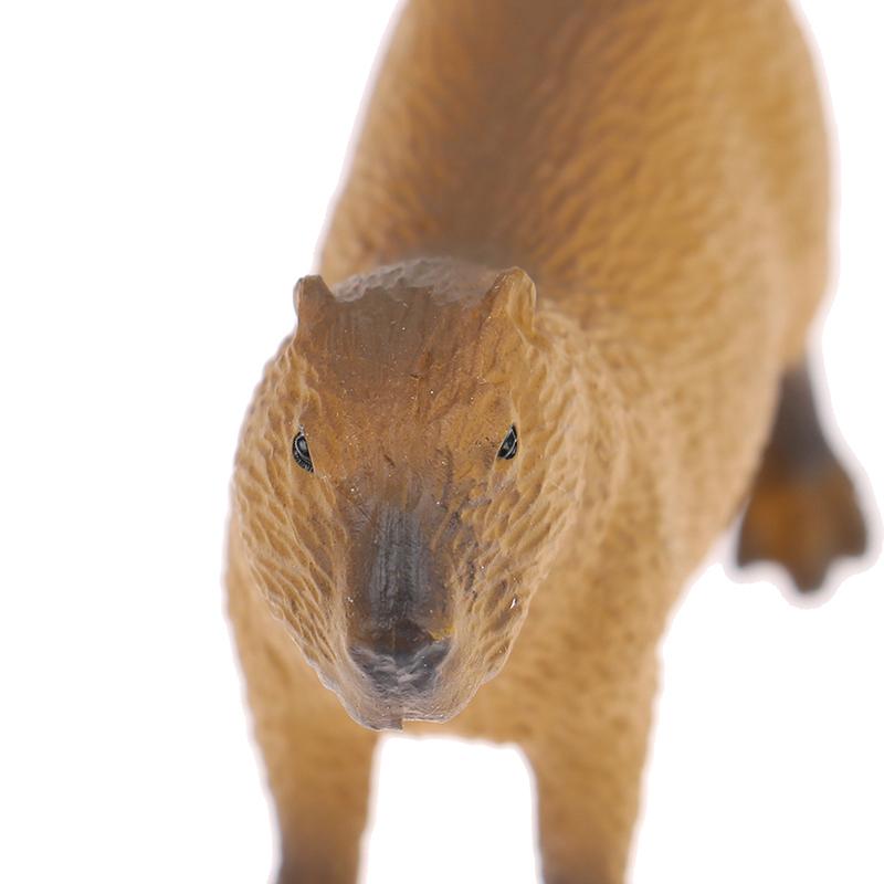 New Simulation Mini Cute Wild Animals Model Figurines Capybara Action Figure Children'S Collection Toy Gift