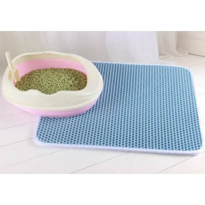 Cat Litter Mat With Gift Double Layer Waterproof Pet Litter Box Mat Non-slip Sand Cat Pad Washable Bed Mat Clean Pad Products