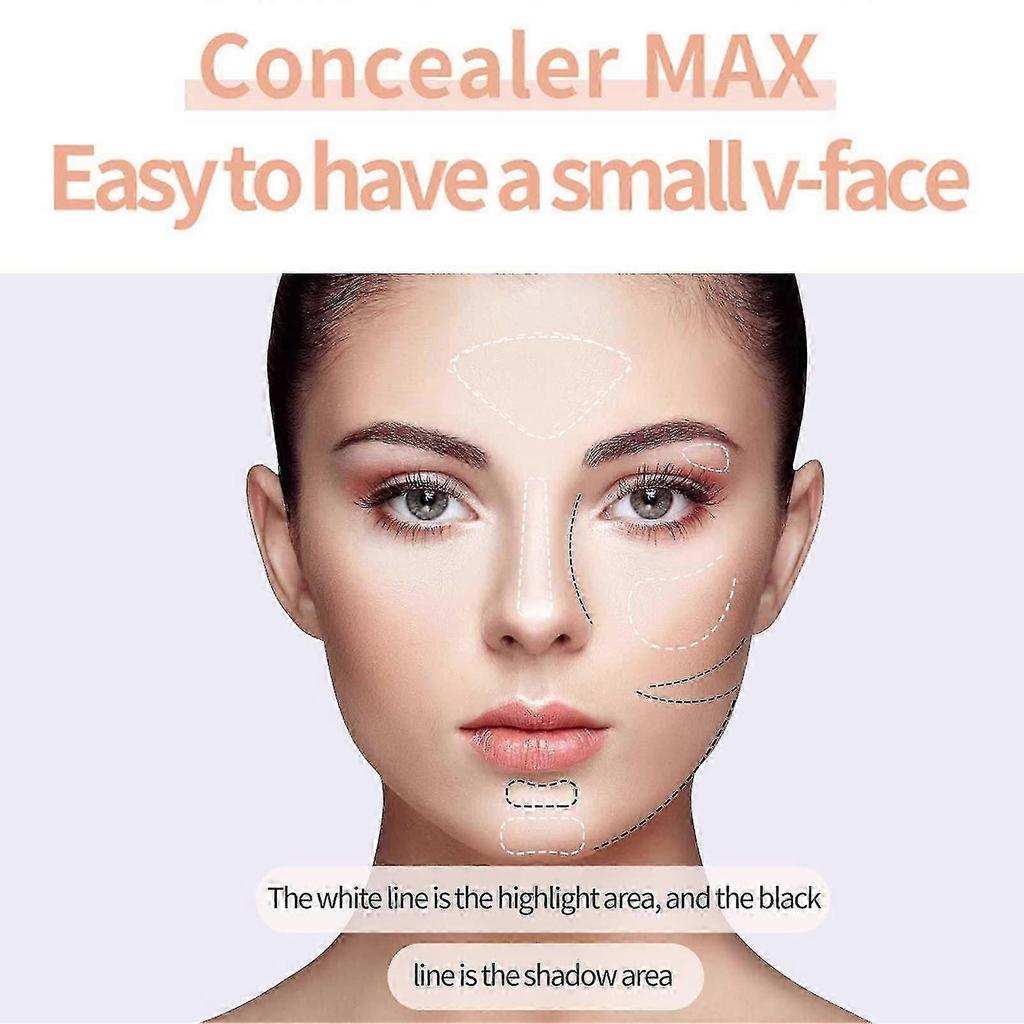 Contour Stick,2 In 1 Makeup Highlight Shading Stick,contour Kit Natural Bronzer Stick,double Head Contour Highlighter Stick