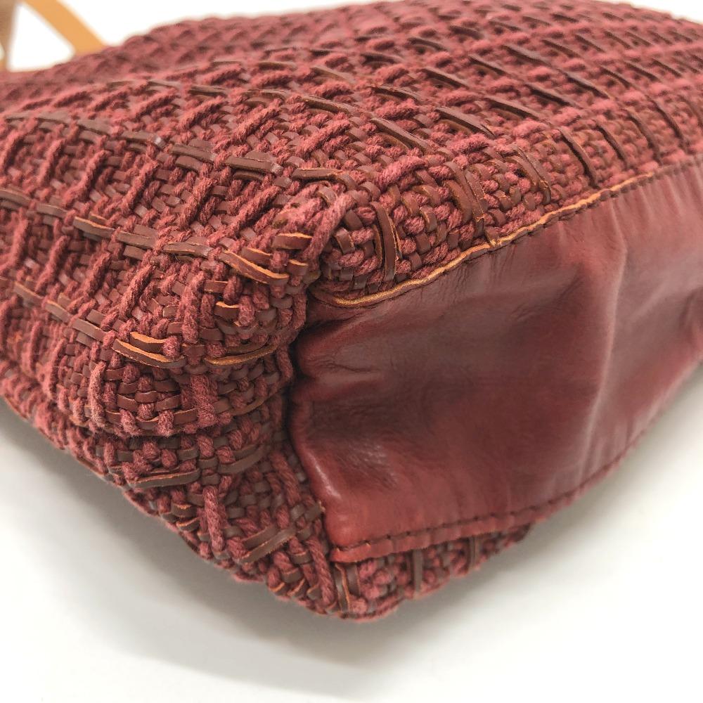 HERMES Amedaba GM Bag Hand Bag Tote Bag Canvas Brown