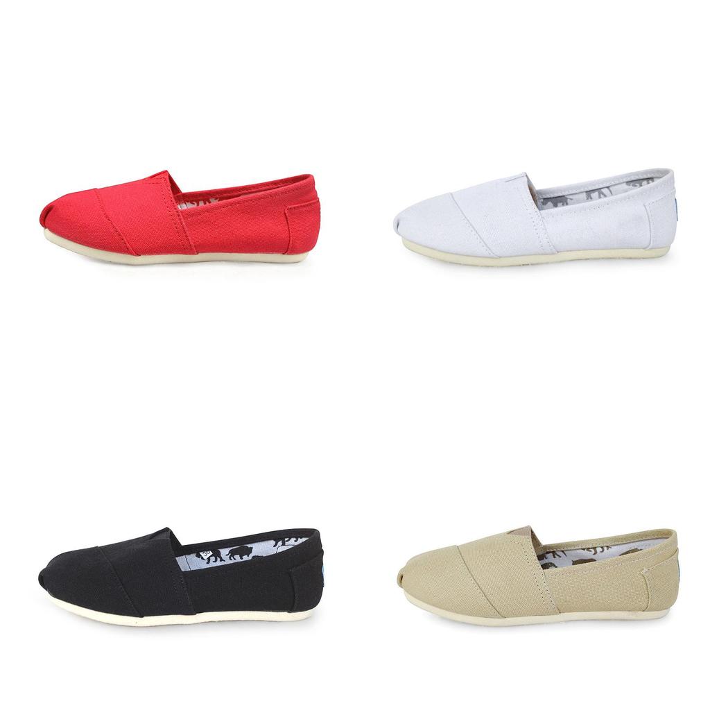 Canvas Slip On Shoes Men Women Casual Loafers With Foam Sole For Summer Comfort