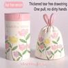 100pcs Thickened Drawstring Trash Bags | High-Density Polyethylene, Multipurpose Disposable Bags for Kitchen, Bathroom, Bedroom, Living Room, Toilet