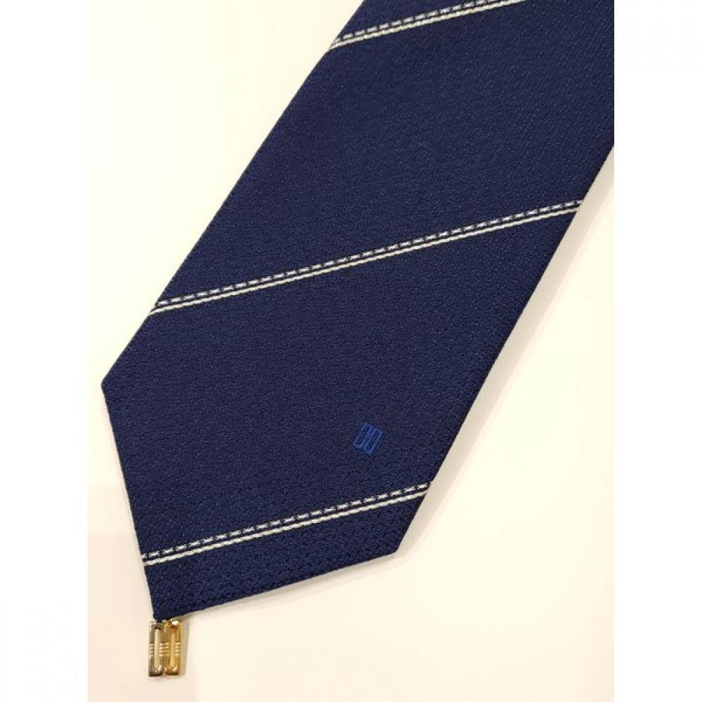 Daks Silk Blend Regimental Navy Tie  Dmg1acf1239n1 