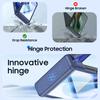 For Motorola Razr 60 Ultra Case,Hinge Protection,Built-in Screen Protector,Wireless Charging,Shockproof,Slim Rugged Protective Phone Case-Blue
