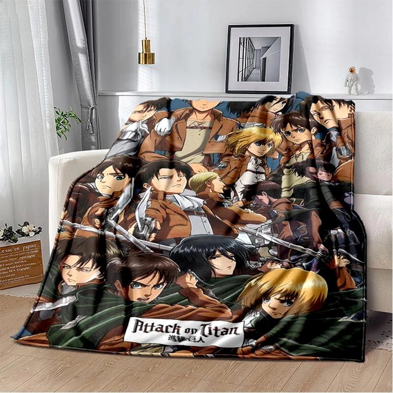 29 Style New Cartoon Attack on Titan Eren Anime Soft Flannel Blankets,Throw Blanket Comfortable for Beds Sofa Home Bedroom Gift