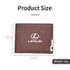 Car Accessories Driver License Coin Credit Cards Storage Wallet For Lexus IS250 IS200 CT200h GS300 LS430 RX450h LX570 IS300 ES R