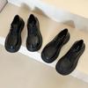 Leather small leather shoes women's spring new thick-soled heightening Mary Jane single shoes