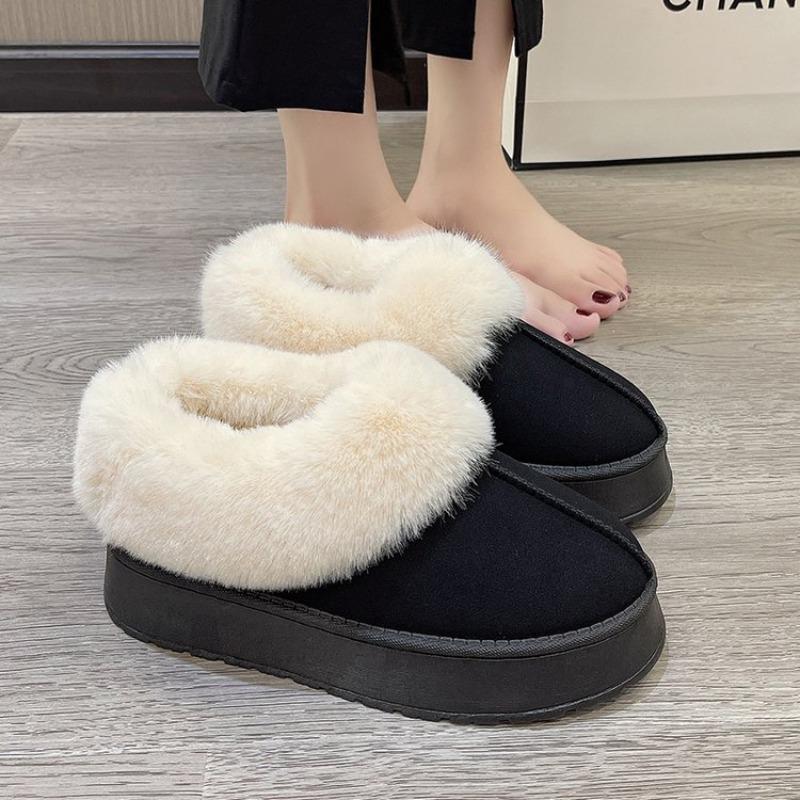 Fashion Women's Boots Plus Velvet Warm Casual Shoes One Step Suede Leather Trendy Women's Ankle Boots Chelsea Women's Boots