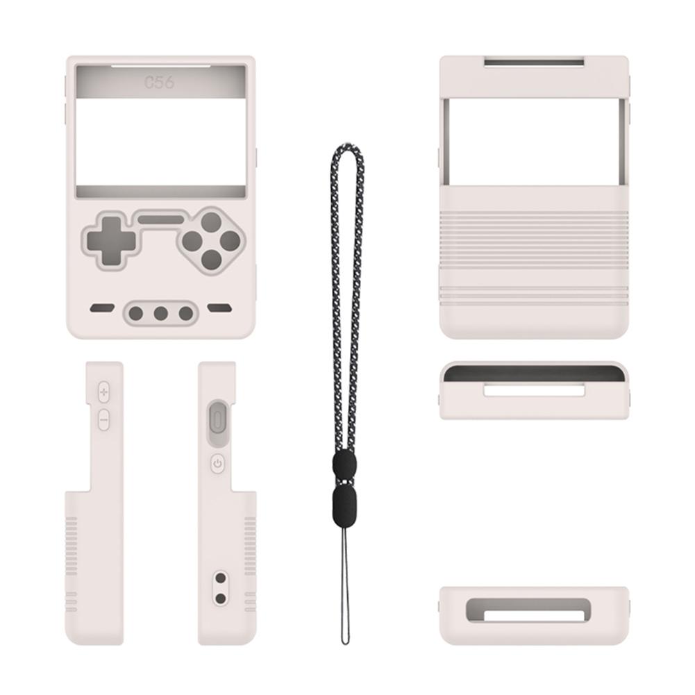 

Силиконовый защитный чехол, защитная оболочка от царапин, чехол-рукав со шнурком, мягкая накладка на кожу для аксессуаров для Trimui Brick Game белый