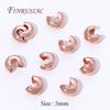 50/100Pcs 18K Gold Plated Crimp Covers,Round Covers Open Crimp End Beads,Stopper Spacer Beads For DIY Jewelry Making Supplies