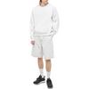 Nike Solid Color Embroidered Logo Crew Neck Pullover Sport Sweatshirt Men Tops White CV0554-030