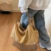 Single Shoulder Bag Women's Japanese Simple All-matching Large-capacity 2025 New Canvas College Student Commuting Tote