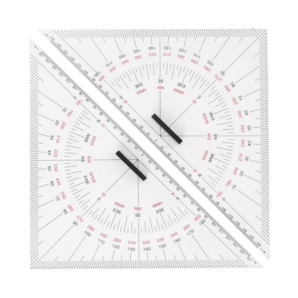 2pcs 300mm Length Chart Drawing Triangle Ruler Boat Architectural Stationery  Architectural Use