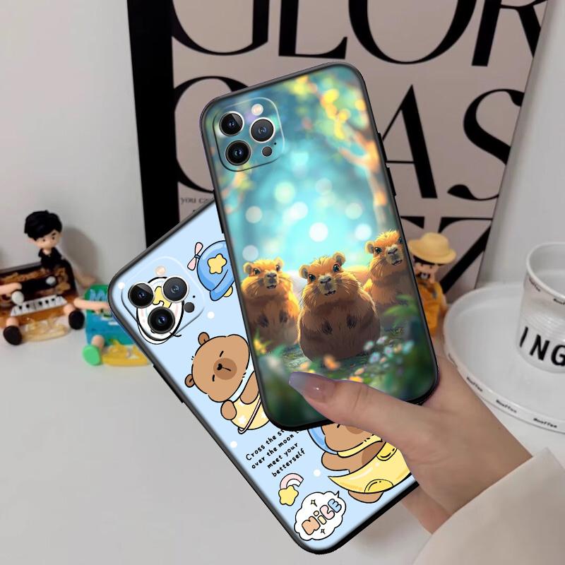 Cute Capybara Case for Samsung Galaxy A01 A02 A02S A03 Core A03S A05 A05S A06 A10 A10S A16 A20 A20S A35 S10 Lite Plus S10e