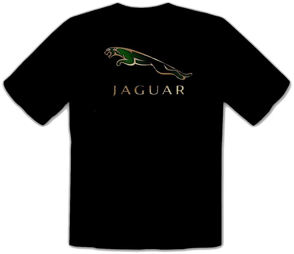 Maglietta Nera per Bambini con Logo Auto Jaguar -243-SW-Kids-