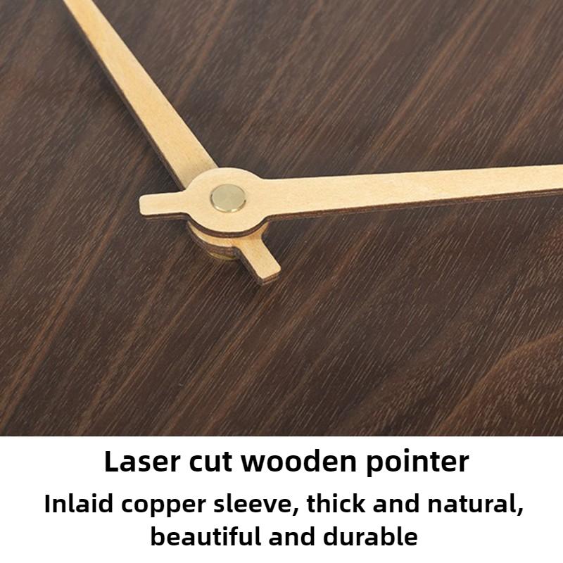 Vintage Wall Clocks Wooden Mechanism Silent Clock Living Room Interior Wall Watch Home Decor Round Clocks Room Furniture